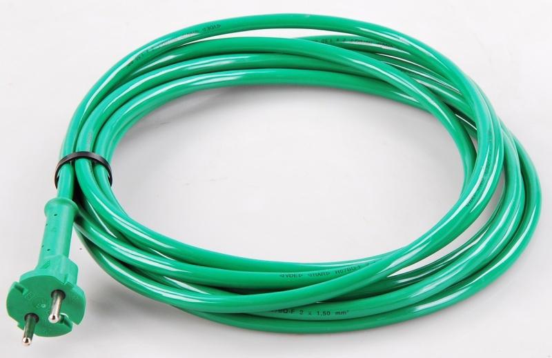 Connectra Aansluitsnoer H07BQ-F (PUR) 2 x 1,5mm² - 5m - groen